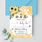 Wat zal Baby bijen Baby shower Kaart