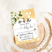 Wat zal Baby bijen Baby shower Kaart