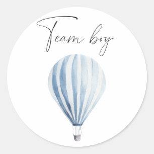 Wat zal baby team jongen zijn ronde sticker