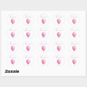 Wat zal baby team meisje zijn ronde sticker (Vel)