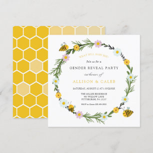 Wat zal baby zijn Gender Reveal Invitation Kaart