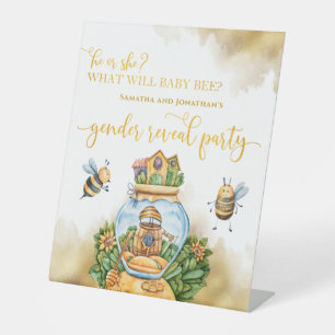 Wat zal Baby zijn? Reclamebord Met Voetstuk