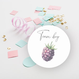 Wat zal baby zijn teamboy ronde sticker