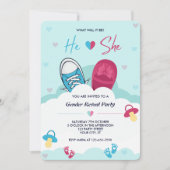 Wat zal het zijn dat hij of zij Pink Blue Gender o Kaart (Voorkant)
