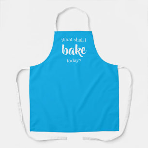 Wat zal ik vandaag baken? Blauw Schort