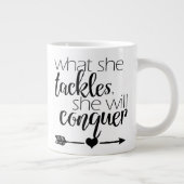 Wat ze pakt, zal ze veroveren - Mok (Rechts)