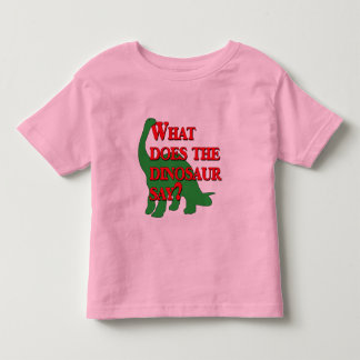 Wat zegt de dinosaurus? kinder shirts