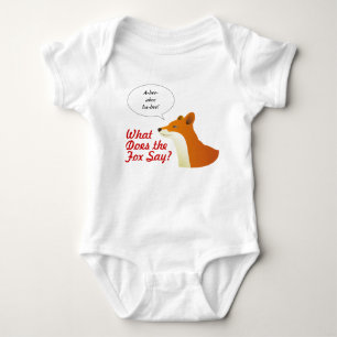 Wat zegt de Fox grappig t-shirt? Romper