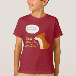 Wat zegt de Fox grappig t-shirt? T-shirt