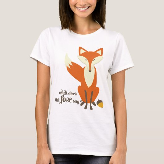 Wat zegt de Fox illustratie dat vrouwen T Shirt zi (Voorkant)