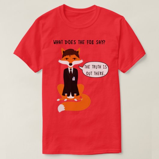 Wat zegt de Fox? T-shirt (Design voorkant)