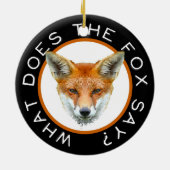 Wat zegt de vos? Ornament (Achterkant)