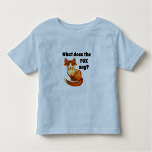 Wat zegt de vos over kleding en cadeaus? kinder shirts