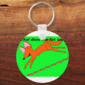 Wat zegt de vos? sleutelhanger (Voorkant)