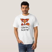 Wat zegt de vos? t-shirt (Voorkant volledig)