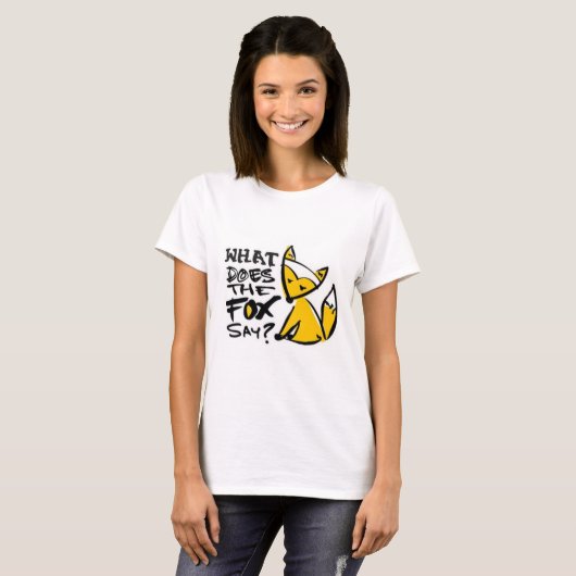 Wat zegt de vos? t-shirt (Voorkant volledig)