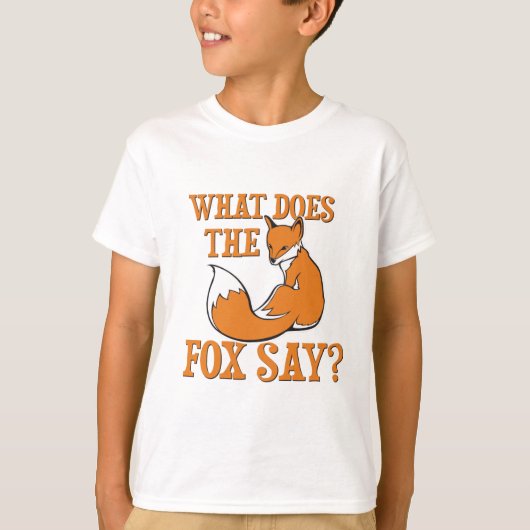 Wat zegt de vos? t-shirt (Voorkant)