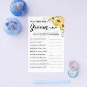 Wat zei Bruidegom Bruidsjuryspel kaart (Enkel)