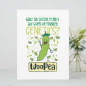 Wat zei Gregor Mendel toen hij Genetisch vond? Save The Date (Staand voorkant)