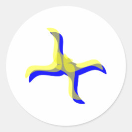 wat zie je ronde sticker