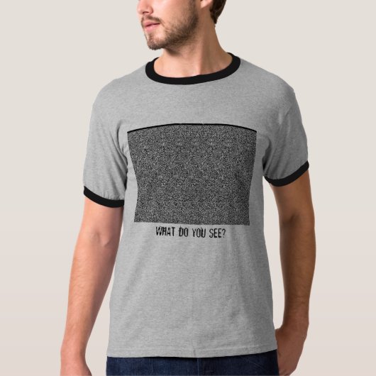 WAT ZIET JE? T-SHIRT (Voorkant)
