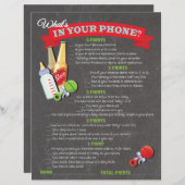 Wat zit er in je baby shower? (Voorkant / Achterkant)