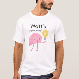 Wat zit er in je hoofd?" Wetenschap Pun Brain Gift T-shirt