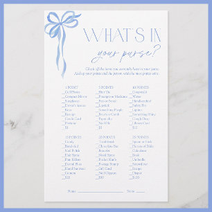 Wat zit er in je portemonnee Blue Bow Vrijgezellen