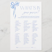 Wat zit er in je portemonnee Blue Bow Vrijgezellen (Voorkant)