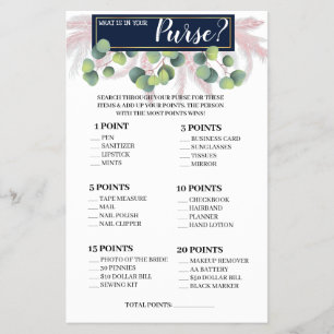 Wat zit er in je Purse Pampas Grass Game Card Flyer