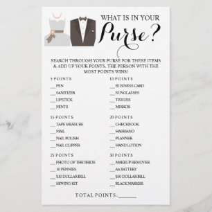 Wat zit er in je Purse Shower Game Card? Flyer