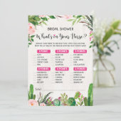 Wat zit er in uw portemonnee Fiesta Vrijgezellenfe Kaart (Staand voorkant)