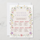 Wat zit er in uw portemonnee Vrijgezellenfeest Gam Kaart (Voorkant)