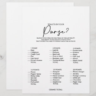 Wat zit er in uw Purse Minimalist Vrijgezellenfees