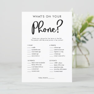 Wat zit er op je telefoon met baby shower? kaart