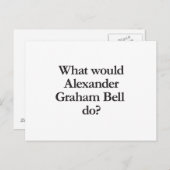 wat zou alexander graham bell doen ? briefkaart (Voorkant / Achterkant)