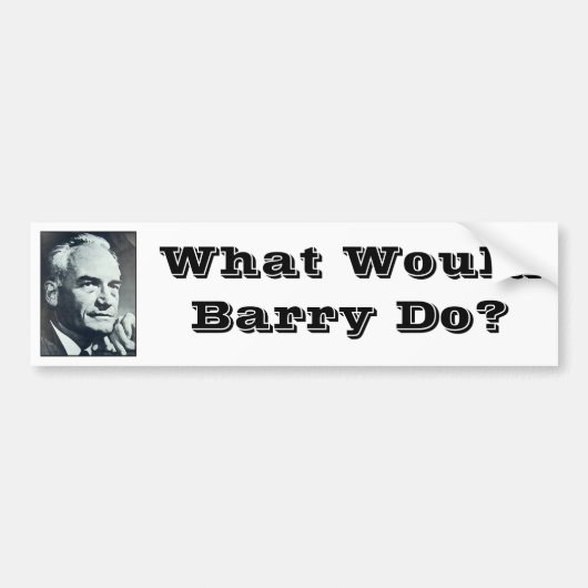 Wat zou Barry doen? Bumpersticker (Voorkant)