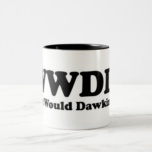 Wat zou Dawkins doen? Tweekleurige Koffiemok (Center)