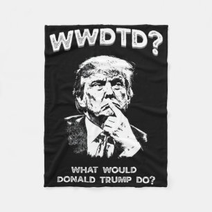 Wat zou Donald Trump doen Wwdtd Grappige President Fleece Deken