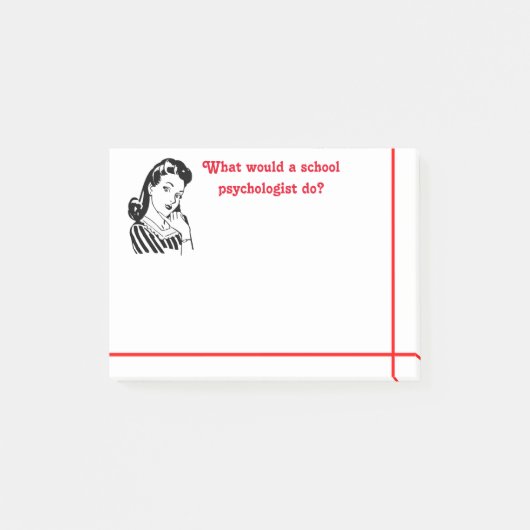 Wat zou een schoolpsycholoog doen? Sticky Notes (Voorkant)
