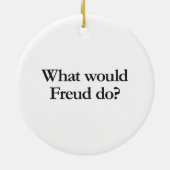 wat zou freud doen keramisch ornament (Achterkant)