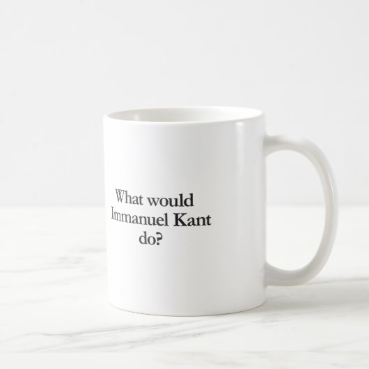 wat zou immanuel kant doen koffiemok (Rechts)