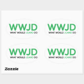 Wat zou JCAHO doen? Ovale Sticker (Vel)