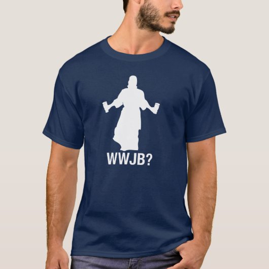 Wat zou Jezus brouwen? T-shirt (Voorkant)