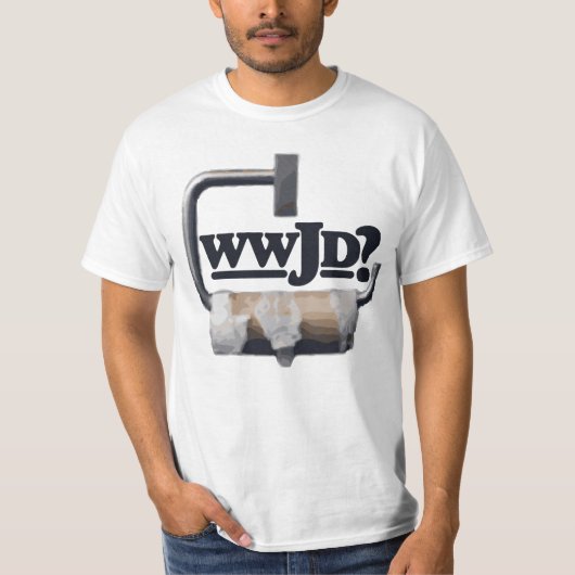 Wat zou Jezus doen? T-shirt (Voorkant)
