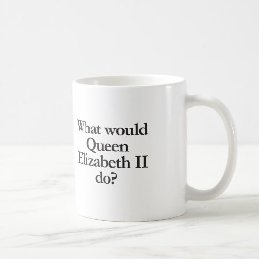 wat zou koningin elizabeth II doen Koffiemok (Rechts)