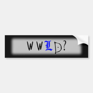 Wat zou L doen? Bumpersticker