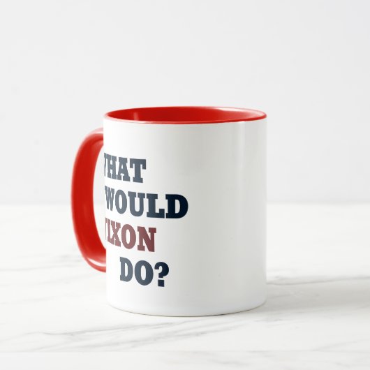 Wat zou Nixon doen? Mok (Voorkant links)
