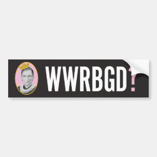 Wat zou RBG doen? / WWRBGD Bumpersticker