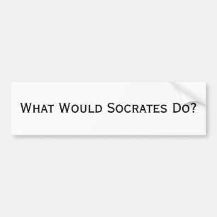 Wat zou SOCRATES doen? Bumpersticker